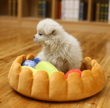 Pet Plush Fruit Pie Bed - Paw Pet Hubs