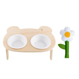 Elevated Wooden Dining Bowl For Cat - Paw Pet Hubs