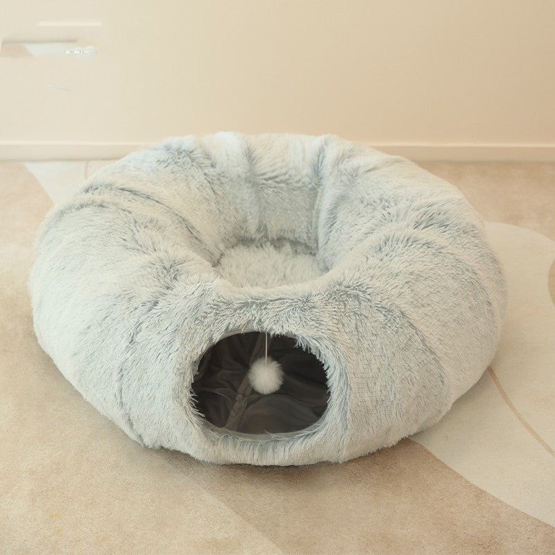 Cozy Four Seasons Cat Tunnel Nest - Paw Pet Hubs