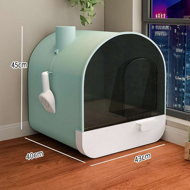 Closed-Type Odor  Cat Litter Box - Paw Pet Hubs