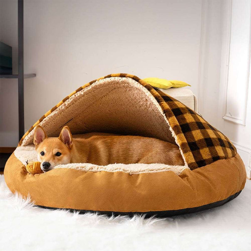 Cozy Plush Dog Nest - Paw Pet Hubs